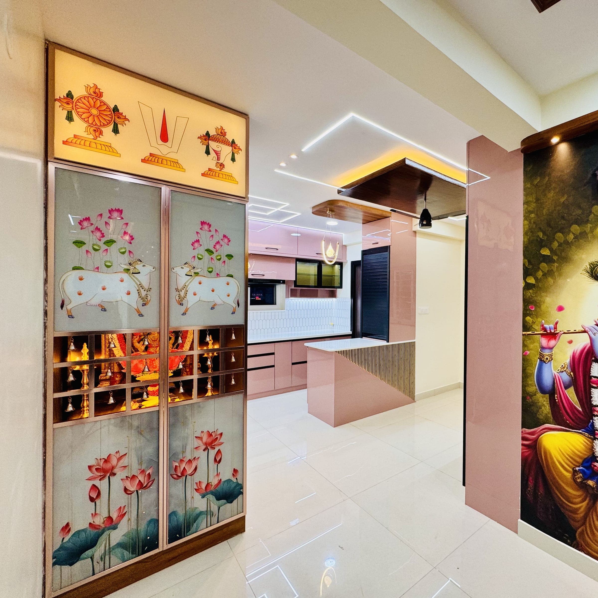 Pooja Units by V Dream Decor Interiors, Hyderabad — 1